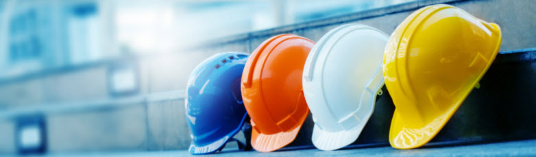 Multicolored Safety Construction Worker Hats